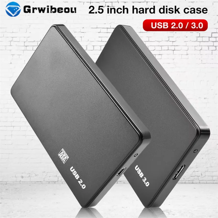 USB 3.0 2.0 To 2.5 Inch Hard Drive Case SATA HDD SSD Enclosure High-Speed External Hard Drive Disk Box for PC Laptop Smartphone