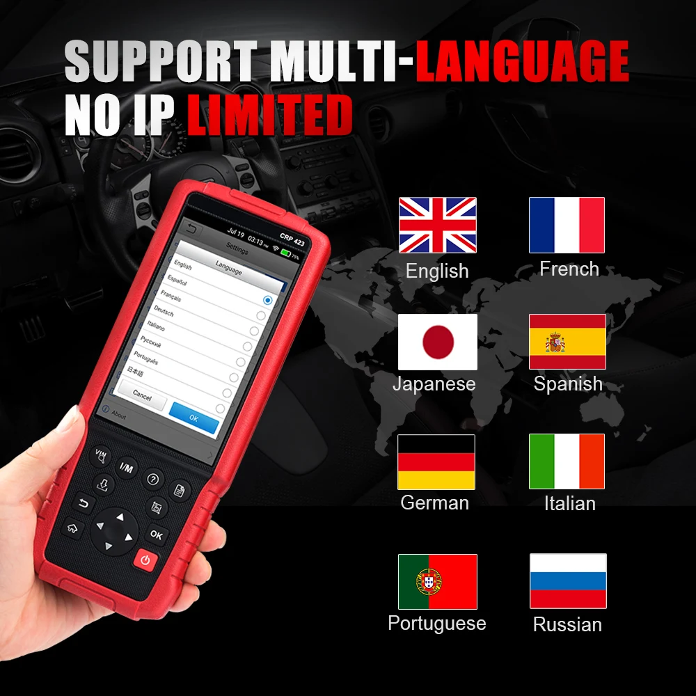 New X431 CRP429C 4 Systems Code Reader obd2 Auto Diagnostic Tool CRP429 C CRP 429C Auto Scanner