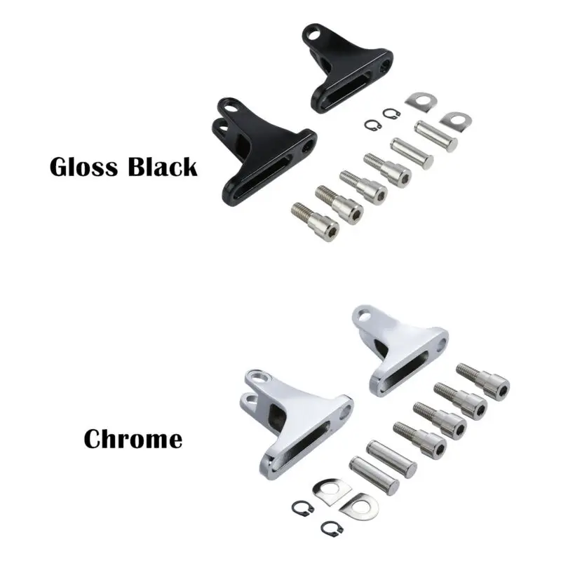 

Motorcycle Rear Passenger FootPegs Footboard Mounts For Harley Touring Road King Electra Glide 1993-2024