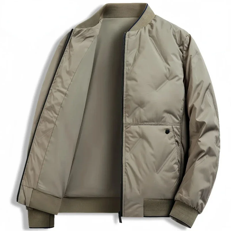 

Luxury Cotton-padded Jacket Men Puffer Jacket Warm Thick Parkas Windbreaker Long Sleeve Windproof Outerwear Zipper Tops New
