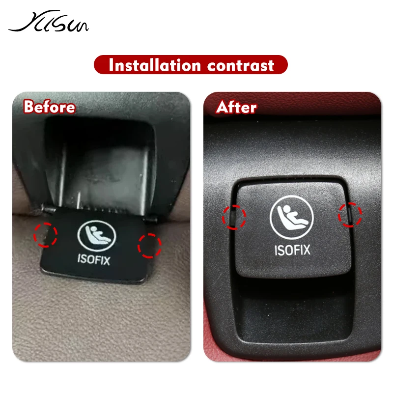 The child safety belt buckle for the new BMW X3 X4 G01 G02 G08 rear seat safety ISOFIX cover replacement parts 52207474100 