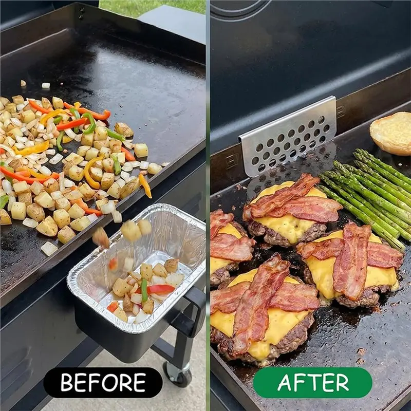[NEWA76K!】 Grease Gate Blocker For Griddle Griddle Accessory Grease Catcher