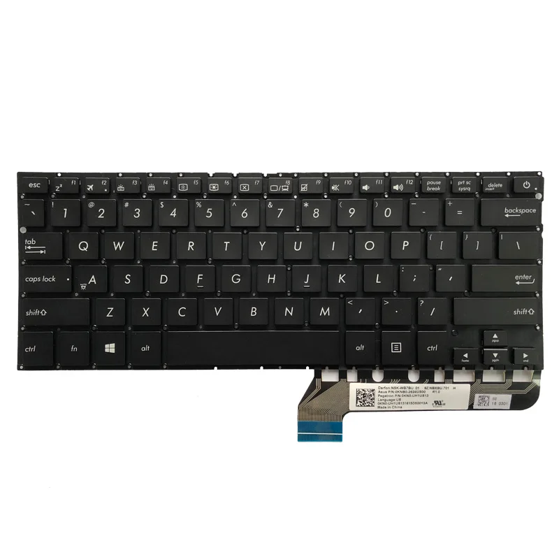 NEW US laptop keyboard for ASUS UX430 UX430U UX430UA UX430UQ with backlit keyboard 9Z.NBXBU.701 0KNB0-2624US00 NSK-WB7BU