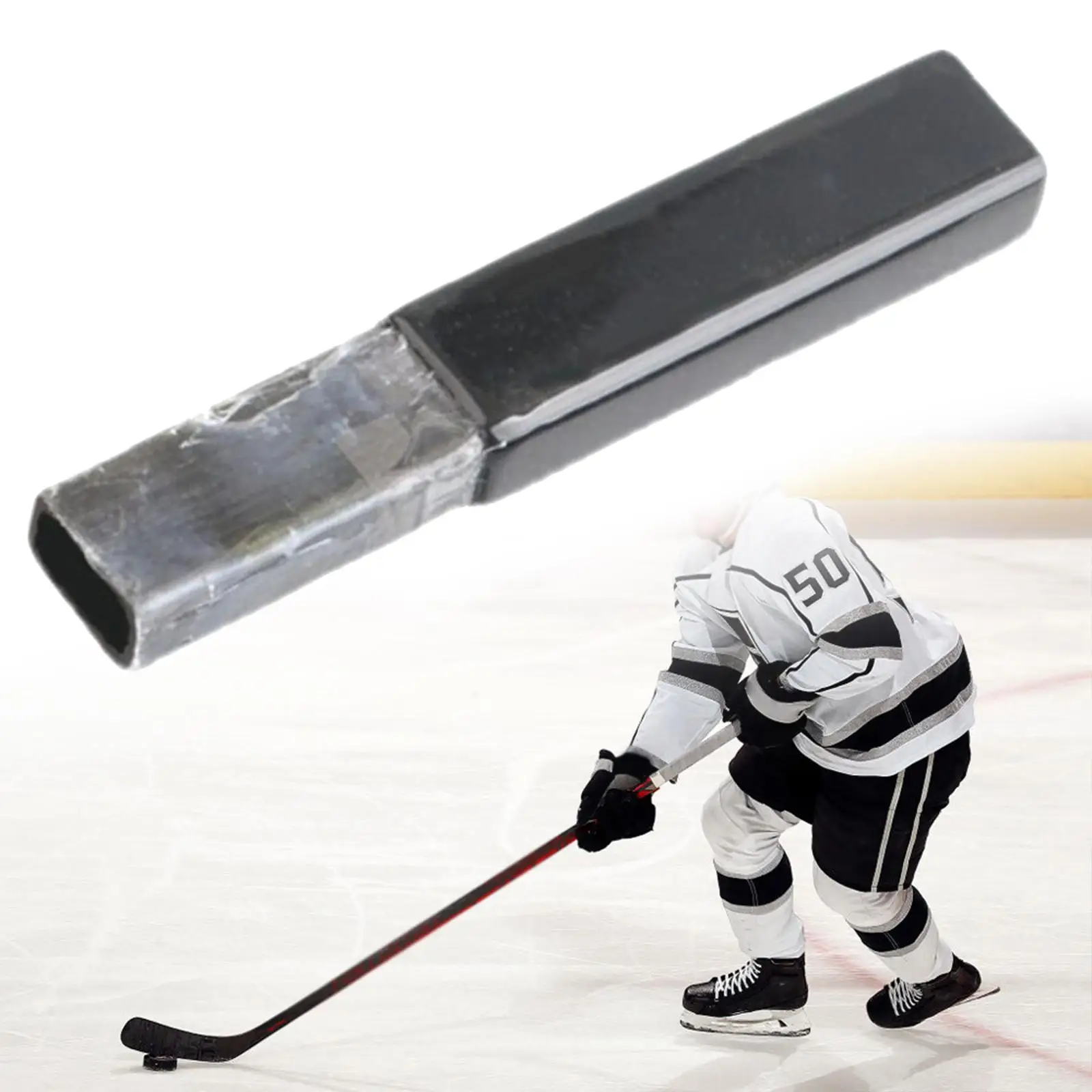Youth Hockey Stick Extension End Plug Carbon Fiber Rod Grip Hockey Accessory for Junior Adult Ice Equip Upgrade