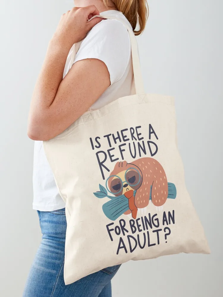 

Adulting Refund Tote Bag handbag Canvas bag personalized tote Shopper bag