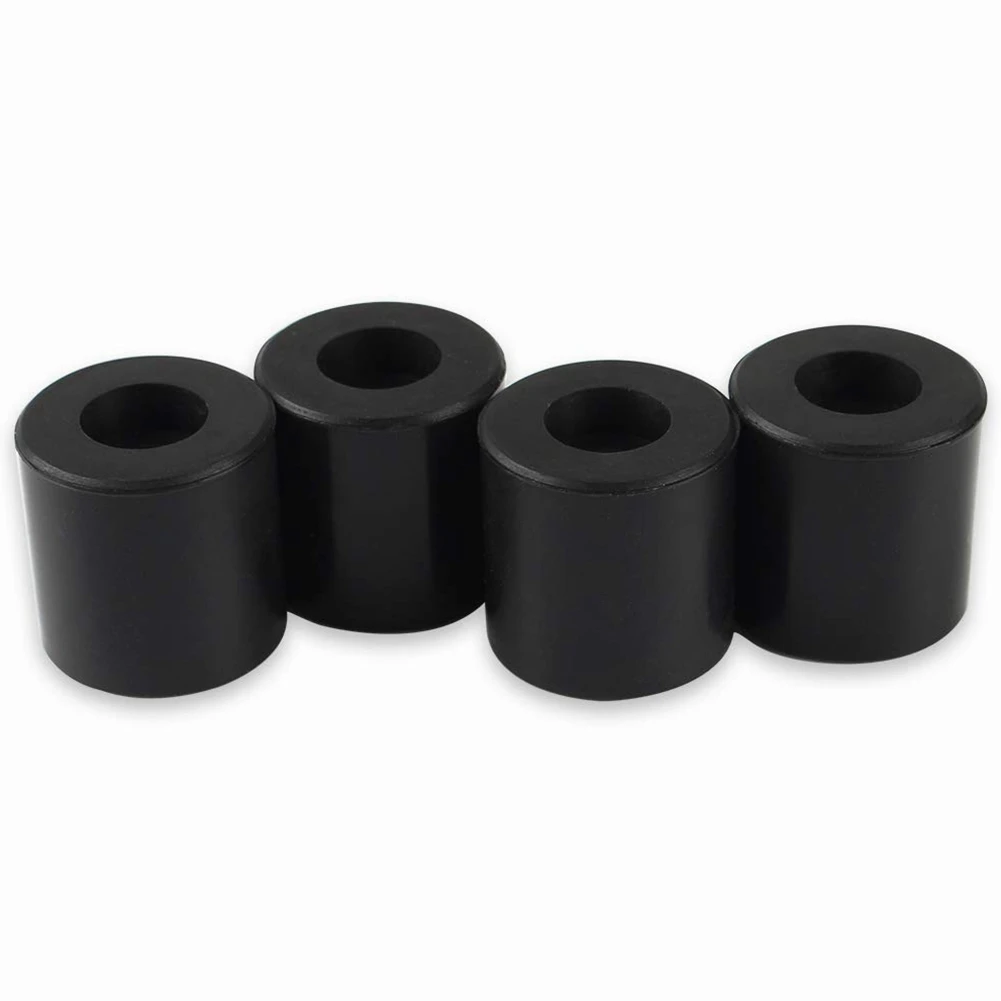 4 Pcs 3D Printer Heated Bed Silica Gel Column 16 mm Black Hot Bed Leveling Silica Gel Column for Ender-3/Anet