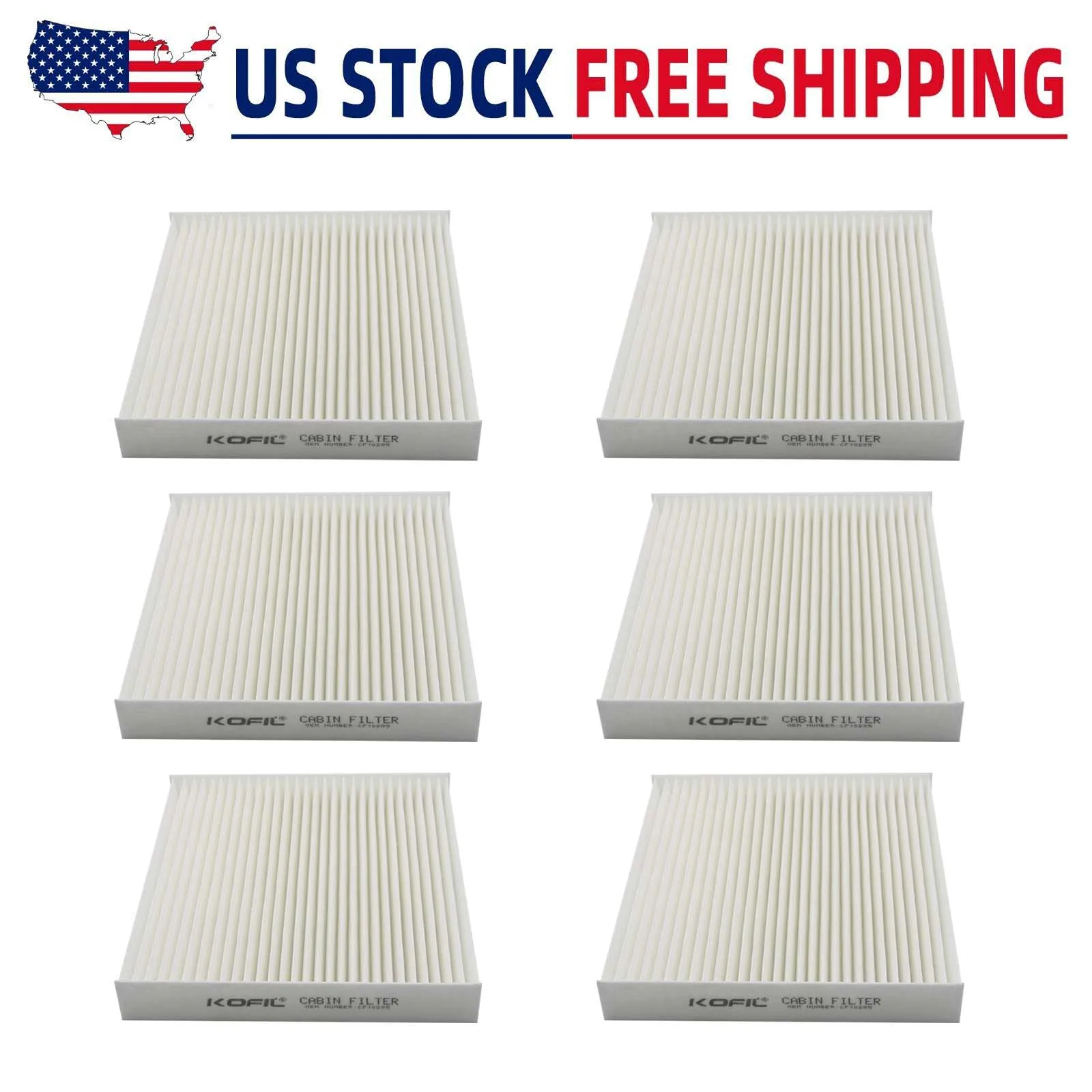 

6pcs CF10285 Cabin Air Filter Fit for 2005-2018 Toyota,2008-2016 Scion,2006-2017 Lexus,2015-2016 Land Rover Replaces CP285