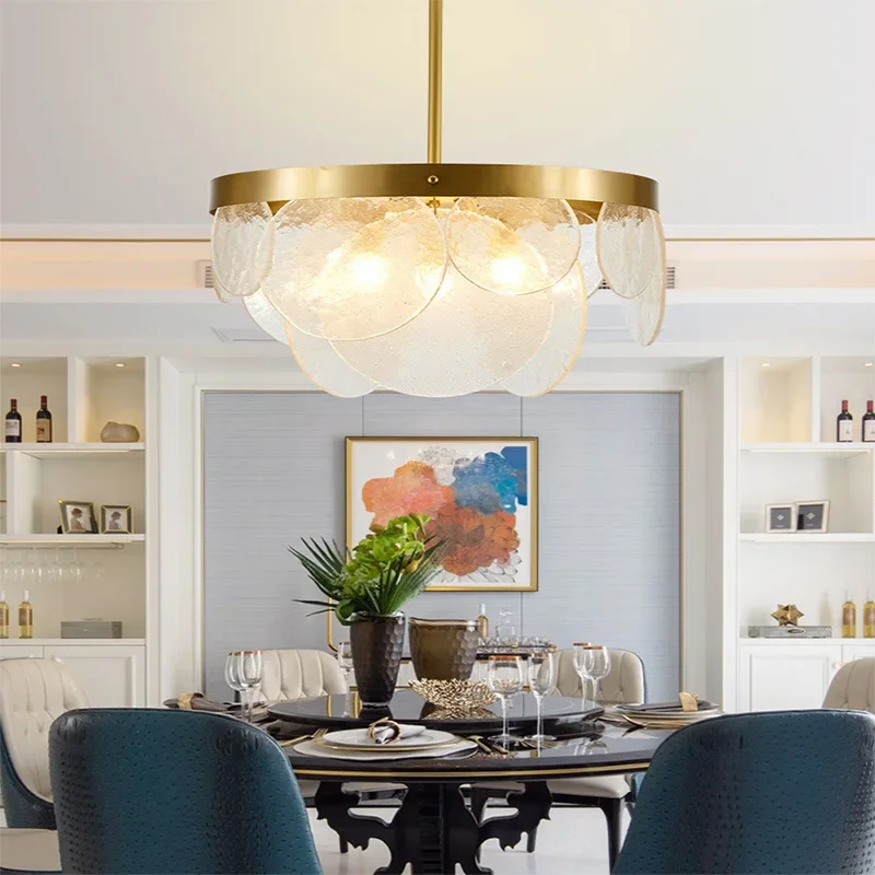 Modern LED Hanging Bubble Glass Ceiling Chandelier Models Light Lamp Fixture Lustre Suspen Luminaire For Dining Kitchen Bedroom