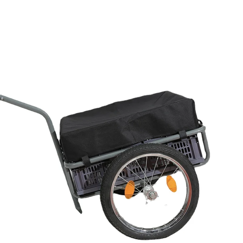 Bicycle connection bucket, outdoor trailer with basket rider with pet load basket  bicycle bag  rockbros