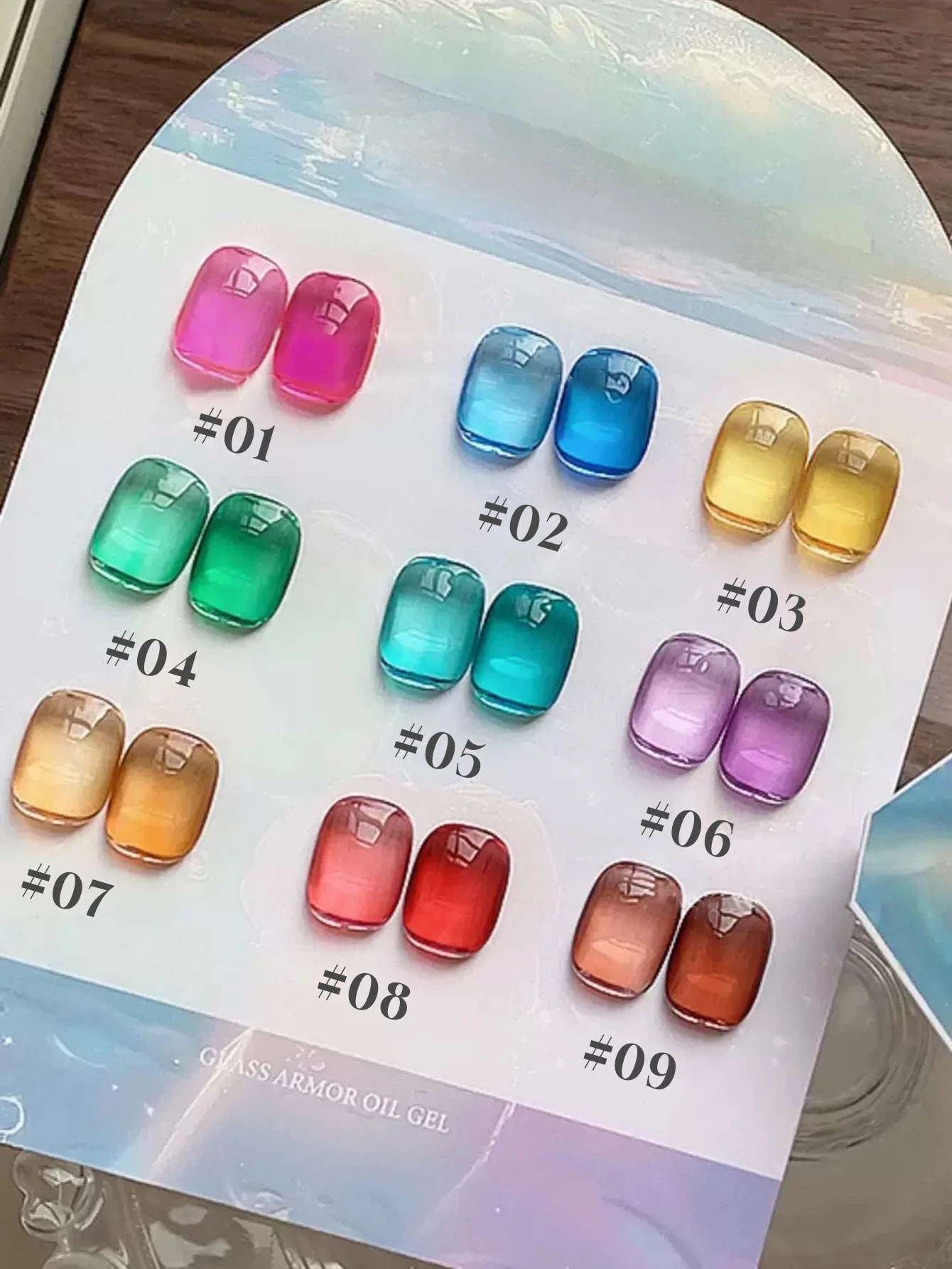1-10PCS High Transparency Glass Gel Nail Polish 2025 Popular Overlay Universal Cat Eye DIY Color Nail Polish Nail Art Supplies
