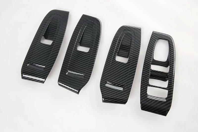 

For Subaru Outback BT 2021 2022 Car Accessories Carbon Fiber Style Door Window Armrest Cover Switch Panel Trim Molding Garnish