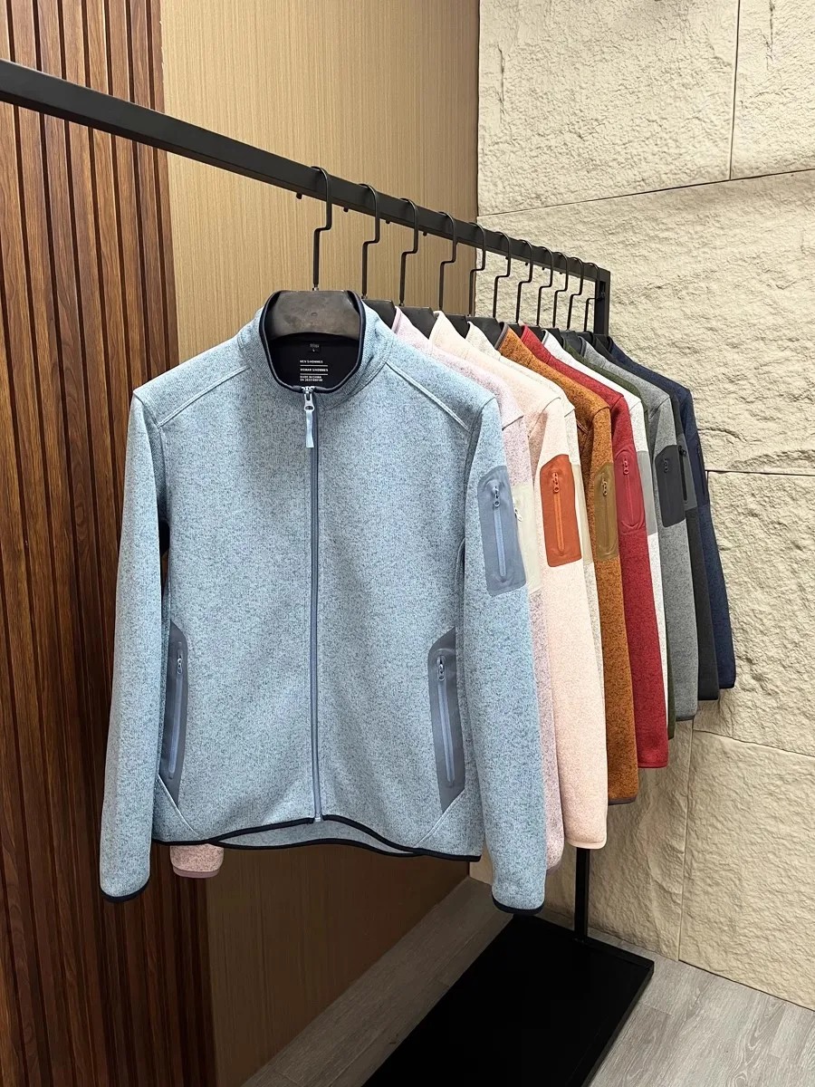 

Spring 2025 Men's Outdoor Fce Jaet Stand Collar Open Cardigan Women's Sle Bird Series Stand Fit Windproof Zipper Cl...