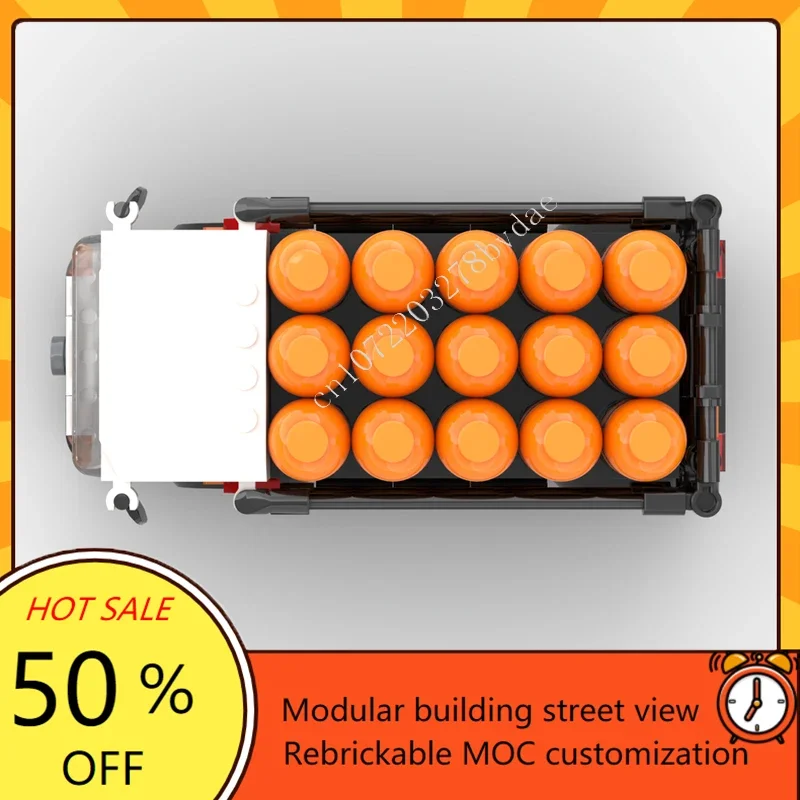 307 pçs moc cidade transporte casa entrega de gás caminhão modelo personalizado quebra-cabeça tijolos diy montagem criativa crianças quebra-cabeça presente natal