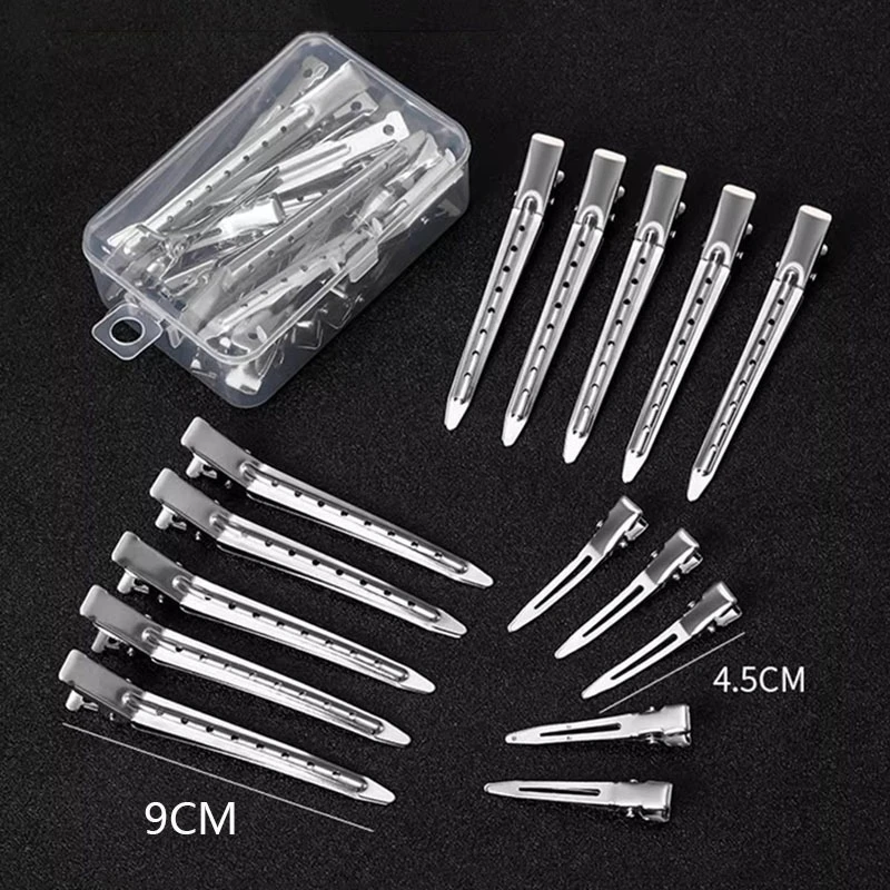 Metal Duckbill Clip For Women Root Volume High Crown Traceless Sectioning Clips Air Bangs Styling Hair Barrettes
