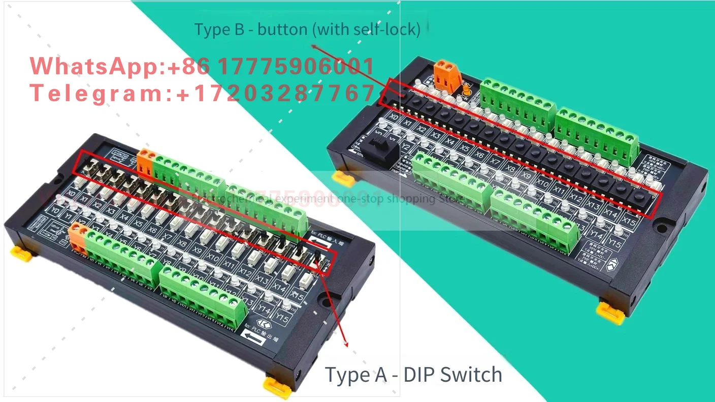 product PLC Test Board 16-channel Input and Output Debugging Module Is Compatible with NPN/PNP Key Board