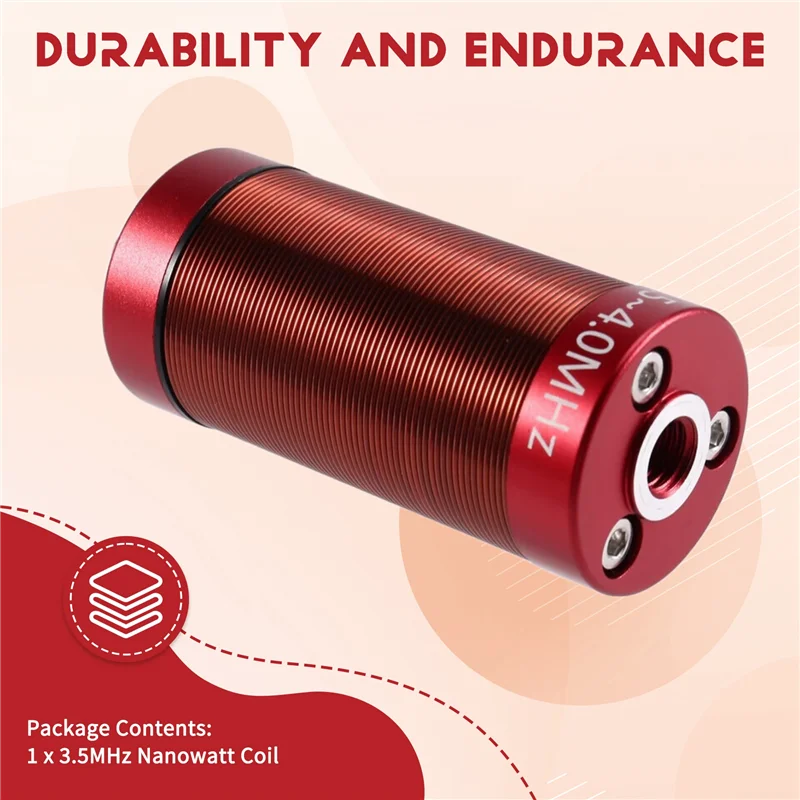 DIGIT-Portable High-Quality 3.5Mhz Shortwave Nanowatt Coil MA-12 Stainless Steel Antenna For Shortwave Instruments Parts Accesso