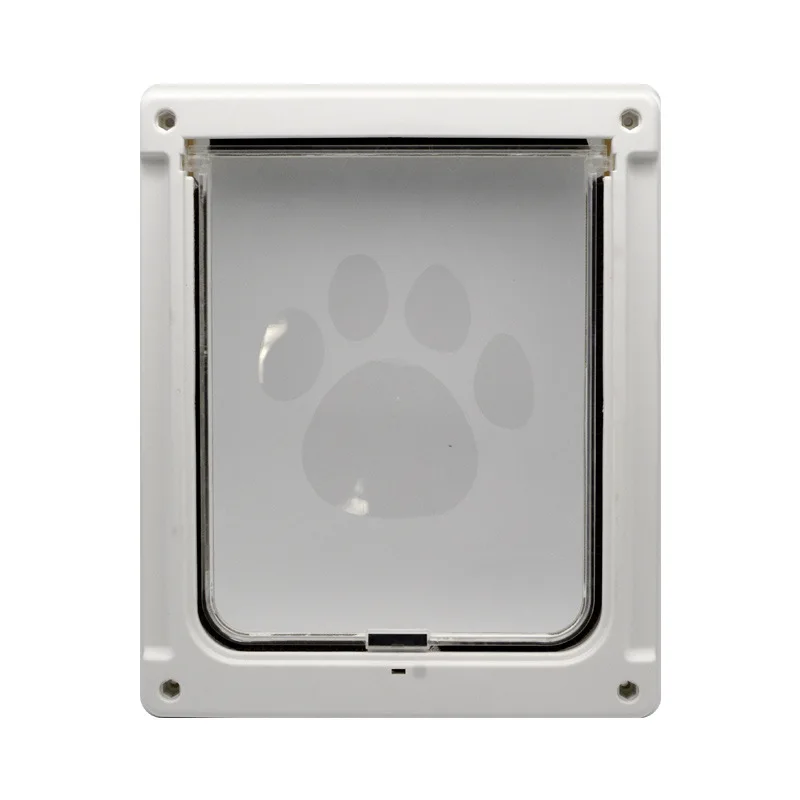 

Pet Flap Brown Automatic Interior PVC Dog Cat Doors Cat Door 4 Way Locking Magnetic For Home Puppy & Cat Pet Door