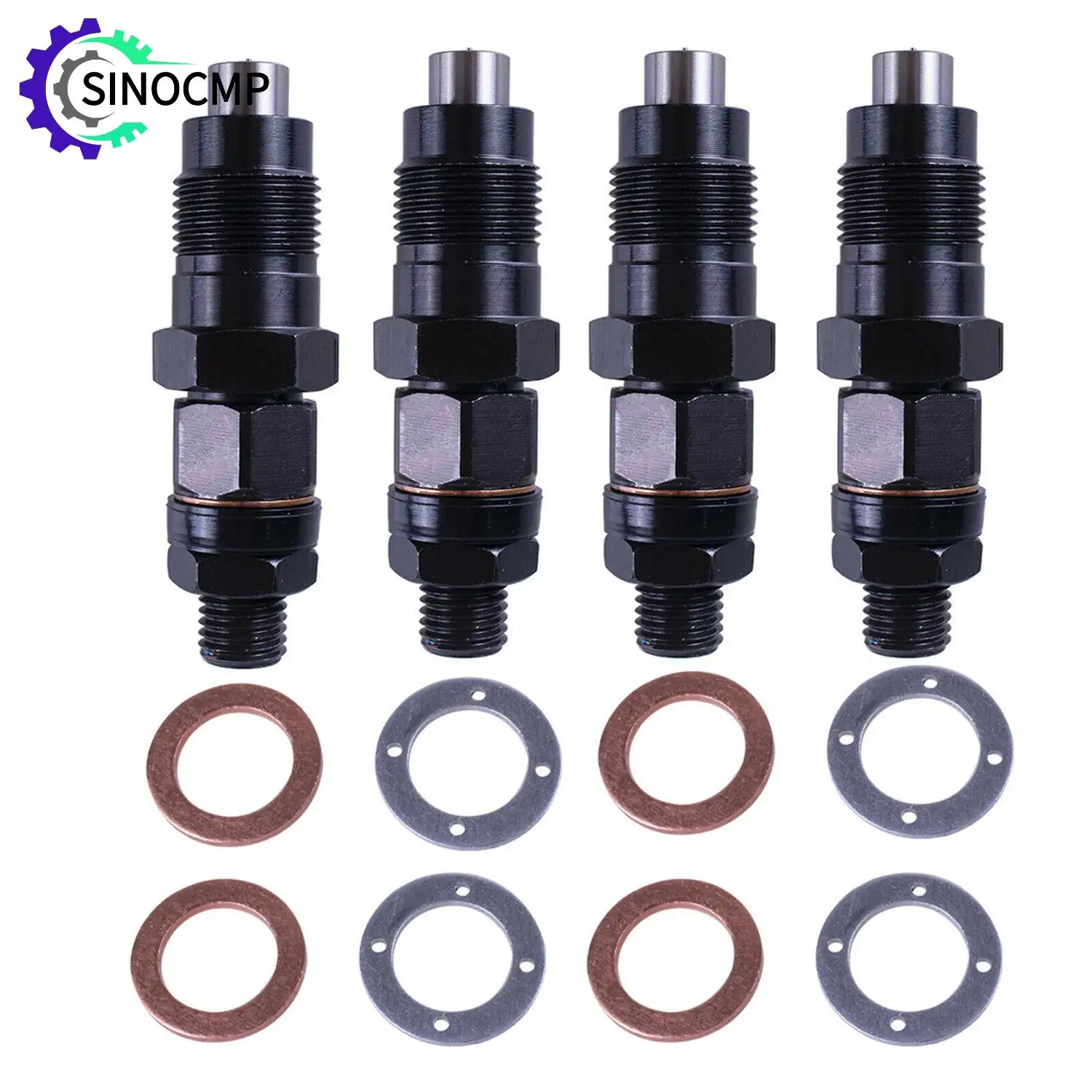 4Pcs Diesel Fuel Injectors Set For Hilux Surf 2L-TE 2.4L Injector Nozzle Fuel S…