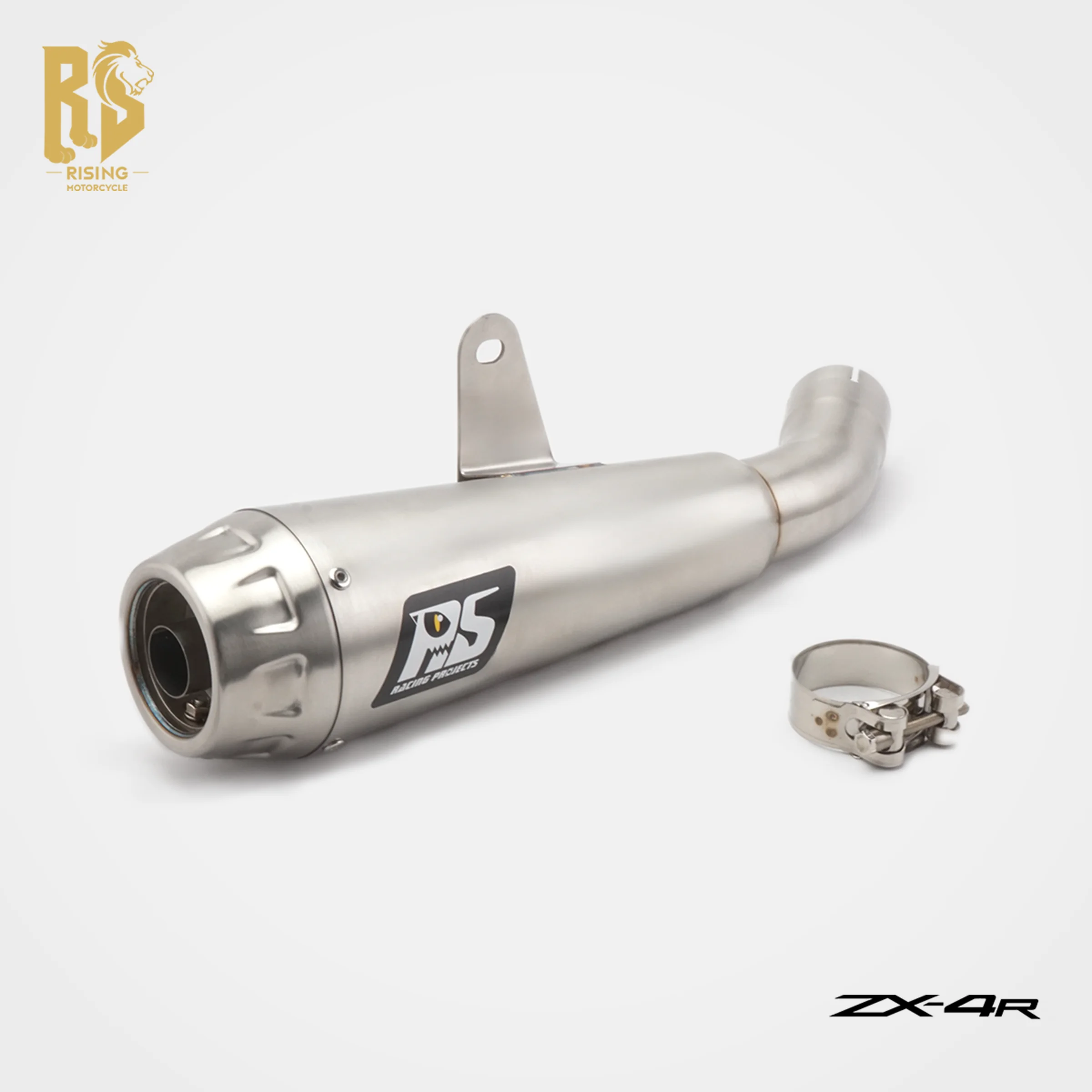 

RS For ZX4R 2026 Slip On GP Exhaust Escape Moto Muffler Middle Link Pipe Connect Original ZX4RR Exhaust System DB Killer