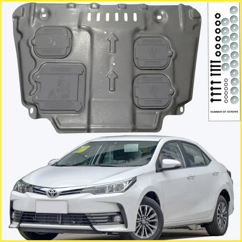 For Toyota Corolla 2017-2018 Black Under Engine Guard Plate Splash Shield Mud Fender Cover Mudguard Protector