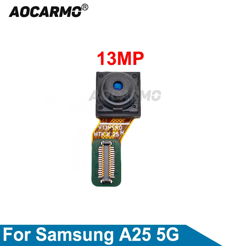 

Aocarmo 13MP Front Camera For Samsung Galaxy A25 5G Back Main 50MP Rear Big Macro Ultra Wide Camera Flex Cable Replacement