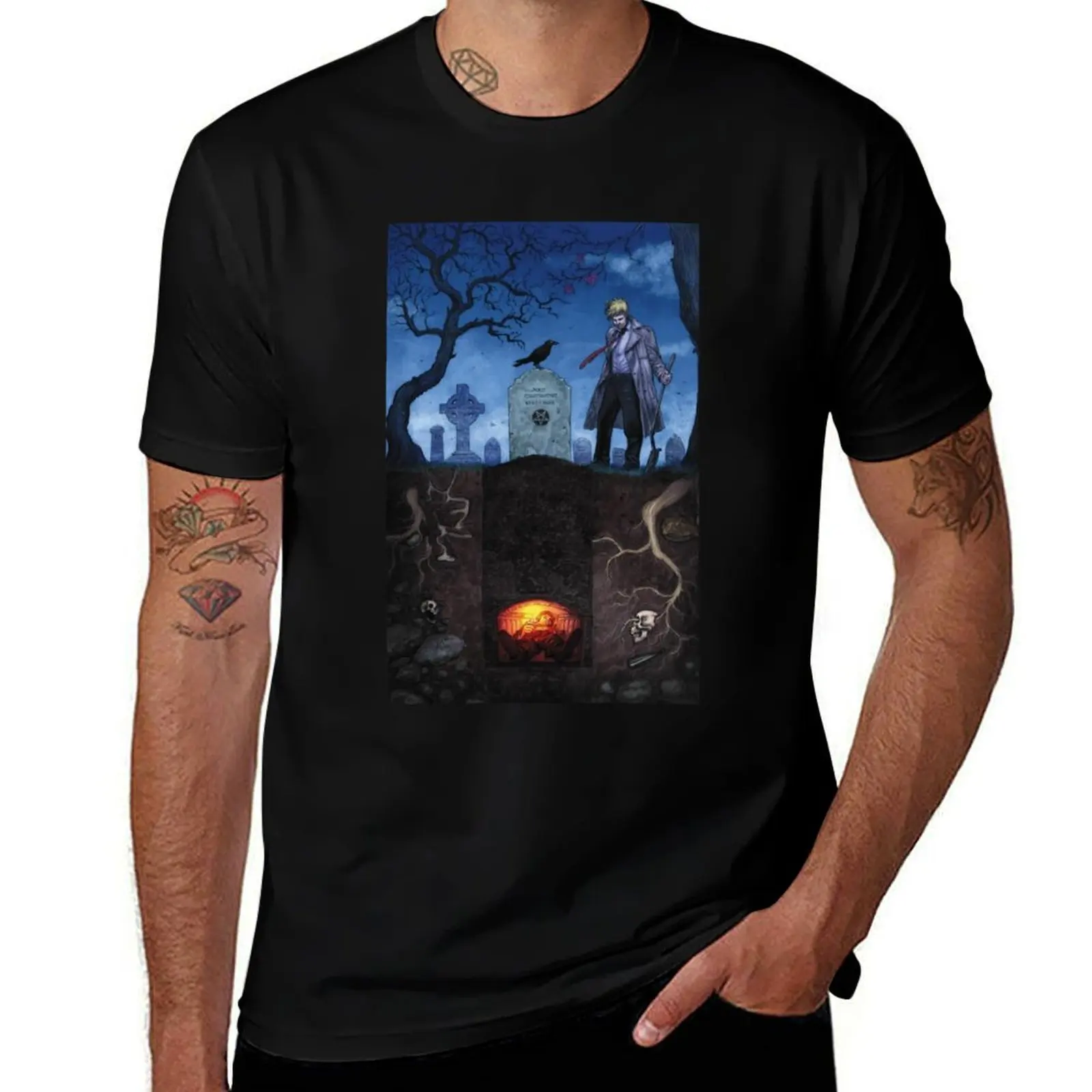 Hellblazer, john Constantine T-Shirt oversized summer shirt mens t shirt graphic