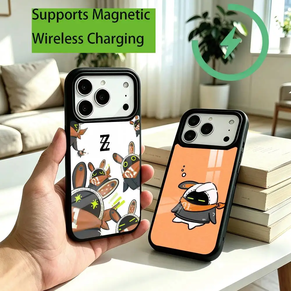 Games Zenless Zone Zero Phone Case For iPhone18,17,16,15,14,13,12,11 Plus,Pro Compatible with magnetic wireless charging Gift