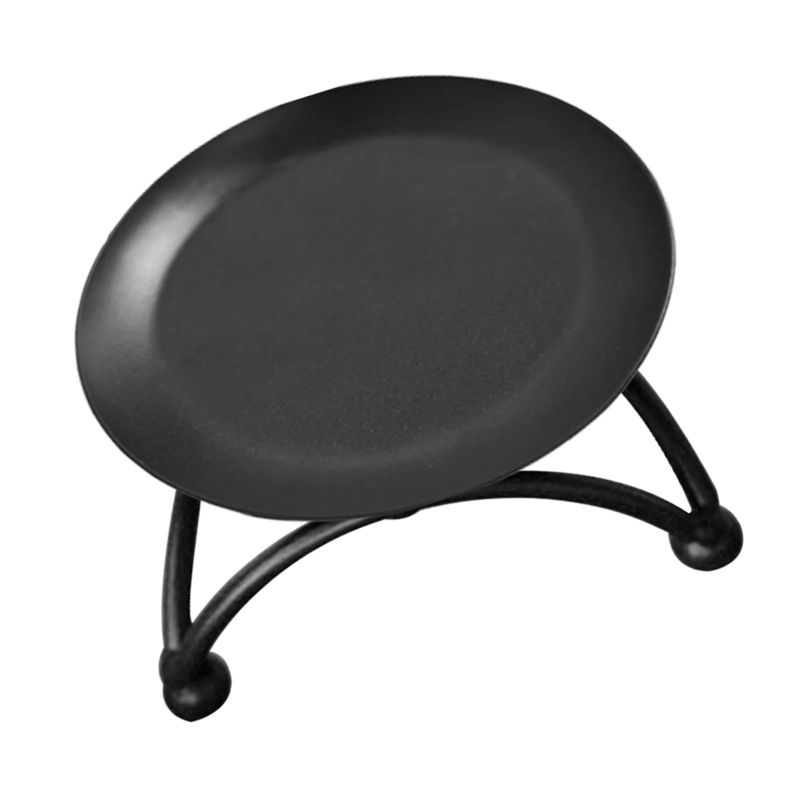 

Round Tray Iron Candlestick Wedding Party Table Holder Container Stable Design for Home Candlesticks