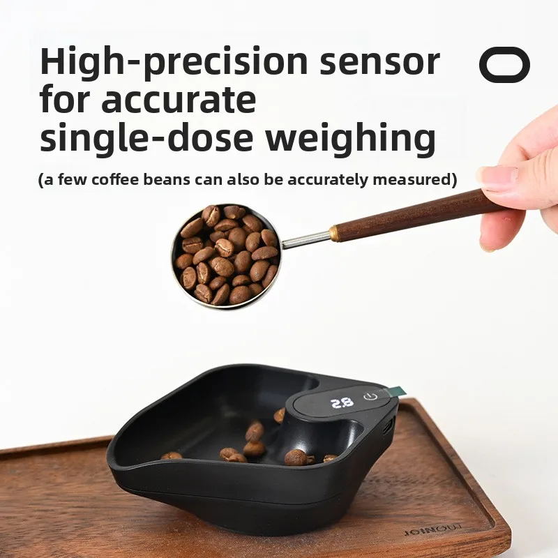Coffee Dosing Scale with Bean Tray 0.1g Accurate for Espresso Pour Over Drip Coffee Weighing Tea