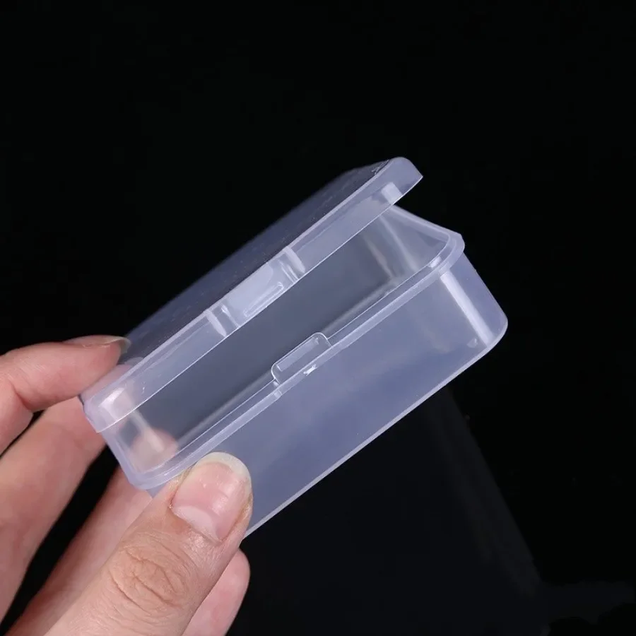 6/12Pcs Set Mini Plastic Box Rectangular Box Storage Translucent Packing Dustproof Durable Strong Jewelry Storage Case Container