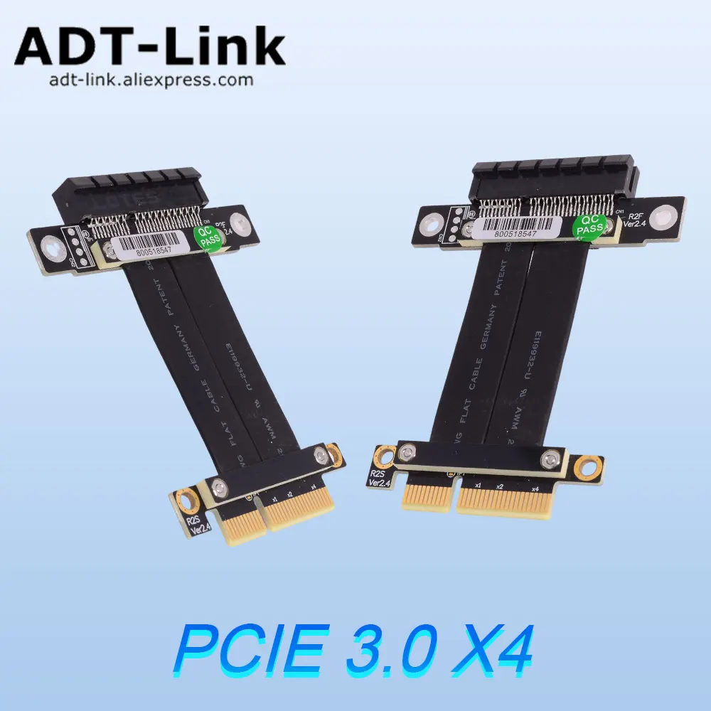 

Удлинительный кабель ADT-Link, видеокарта, PCIE 3,0 X4, аксессуары для игровых ПК, адаптер Gen3, 32 Гбит/с для карты жесткого диска NVMe SSD