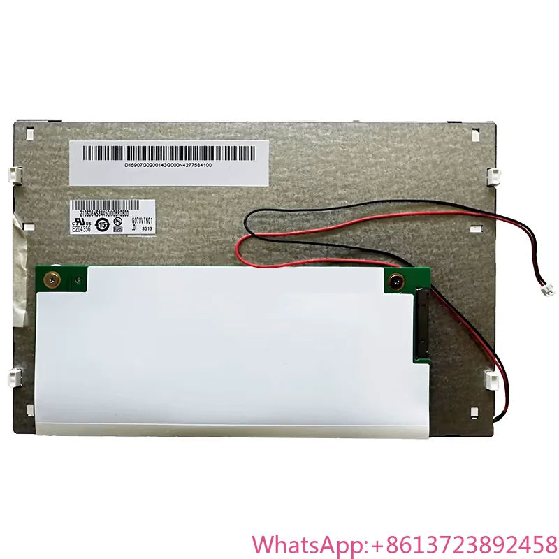 

AUO IPS LCD Screen G070VTN01.0 Industrial Use 7 Inch 800x480 WVGA Resolution TFT Display Anti-Glare Surface 3H Hardness LVDS