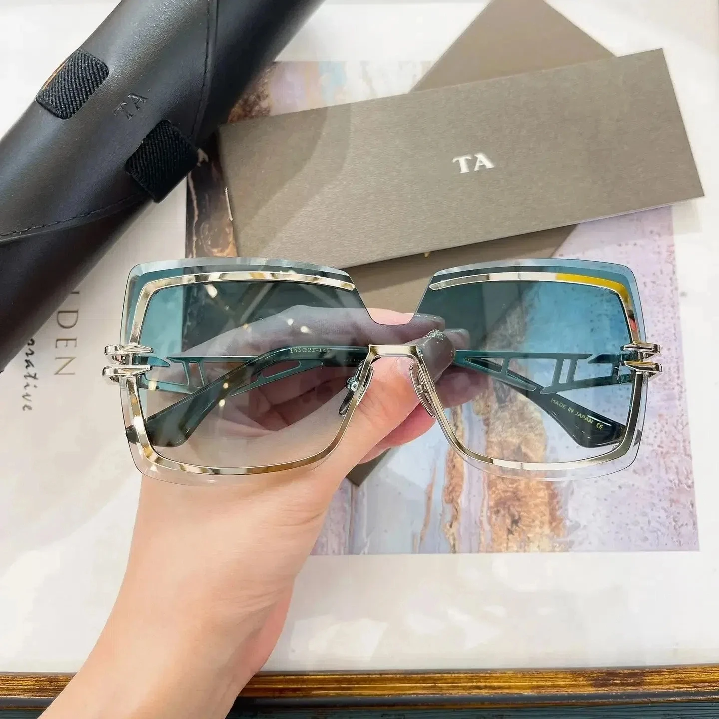 

Authentic For DIYTA DT BROKYN DTS440-A Polarized Luxury Men Women Sun Glasses Oversized Top Quality Male Couple Eyewear With Box