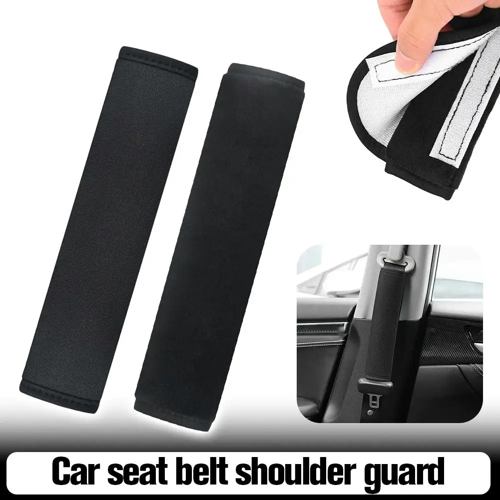 1/2 pçs universal cinto de segurança do carro almofada alça capa de pelúcia interior curto acessórios segurança protetor alça ombro g7b4