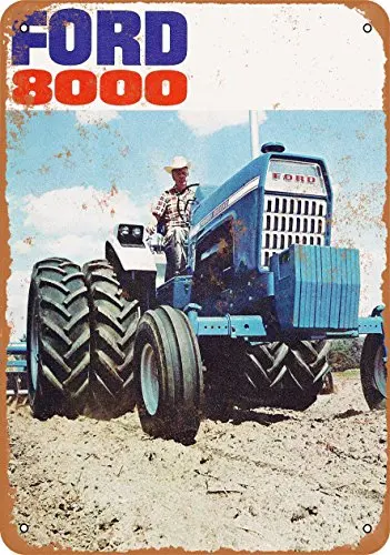 Wall-Color 9 x 12 Metal Sign - 1969 8000 Tractors - Vintage Look