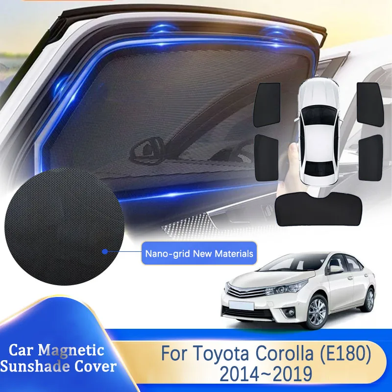 

Car Sunshade Pad For Toyota Corolla Levin E180 2014 2015 2016 2017 2018 2019 Anti-UV Side Window Visor Sun Cover Car Accessories