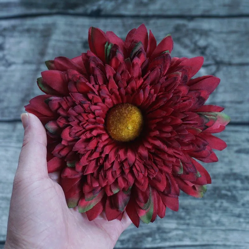 14.5cm Big Artificial Flower Hairpins Hair Clip For Woman Girl Bride Wedding Headdress Sunflower Party Accessories Gifts