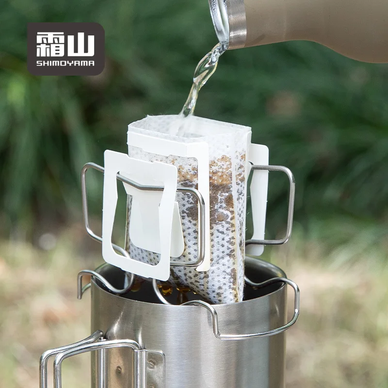 

SHIMOYAMA Portable Reusable Outdoor Drip Type Hand Brew Coffee Filter Holder Tea Filters Dripper Hanging Ear Filter Support Rack