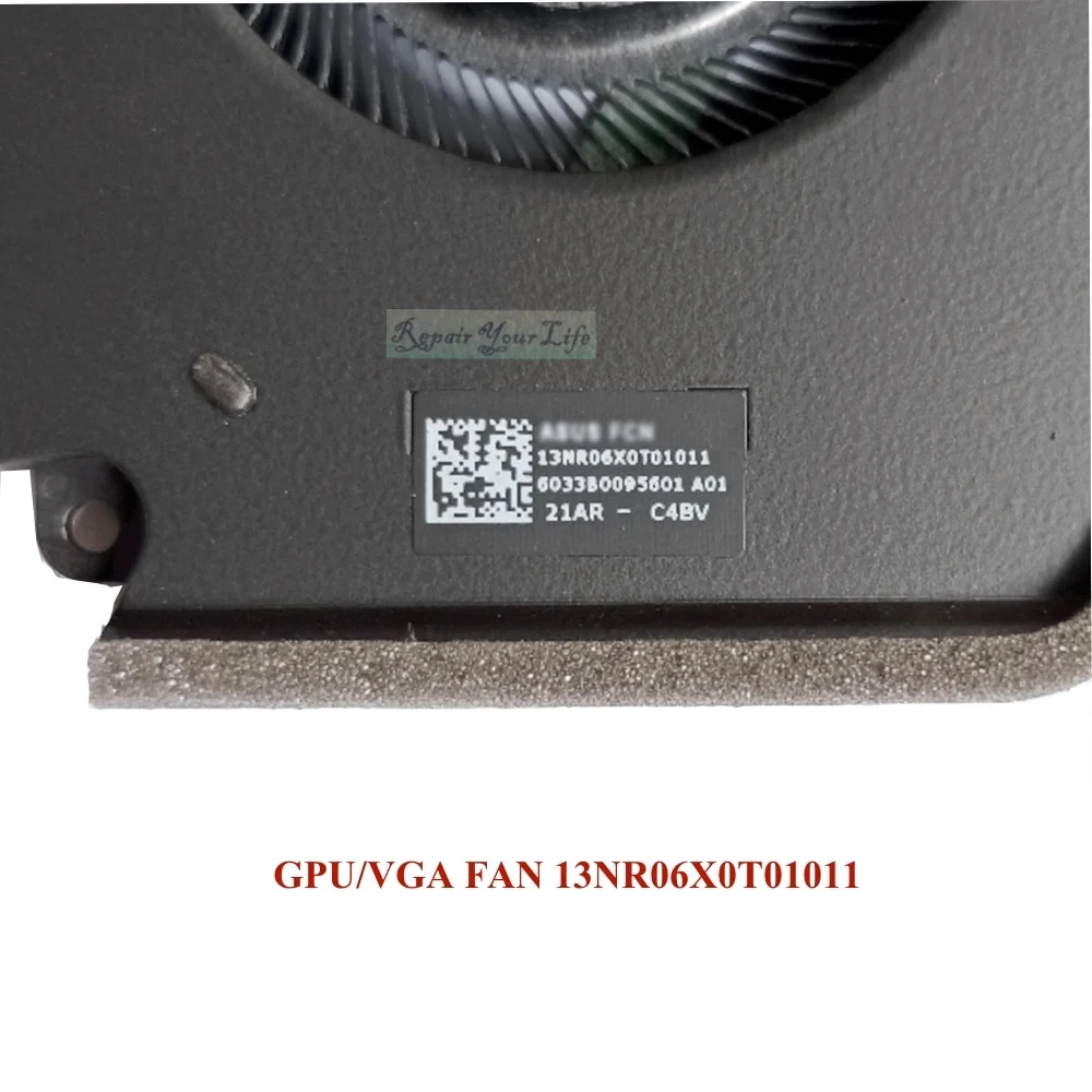 Imagem -05 - Cpu Gpu Ventilador de Refrigeração Cooler para Asus G513qy G713qy Rog Strix G15 Advantage Edition Gaming Radiator 13nr06x0t01011 13nr06x0t02011