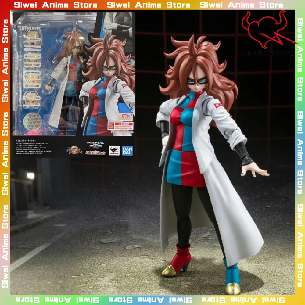

Origina BANDAI Dragon Ball Z Android 21 Doctor in White S.H.Figuarts Anime Action Figure Collection Figurine Model Toys Gifts