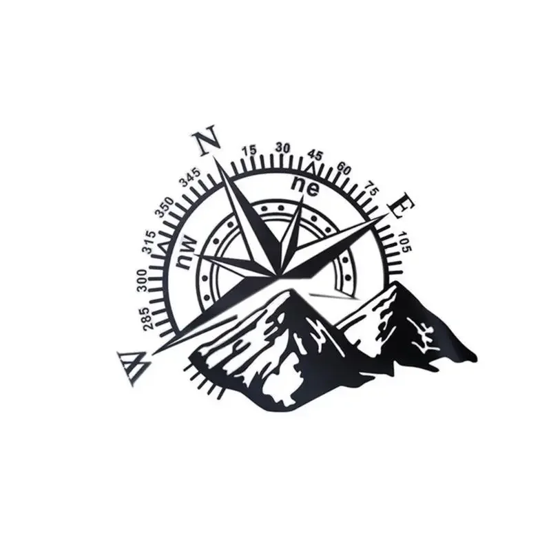 Car Sticker Off-road Compass Rose Navigate Vinyl Sticker Decal Car Truck Auto Door and Hood Car Accessories,48*38cm