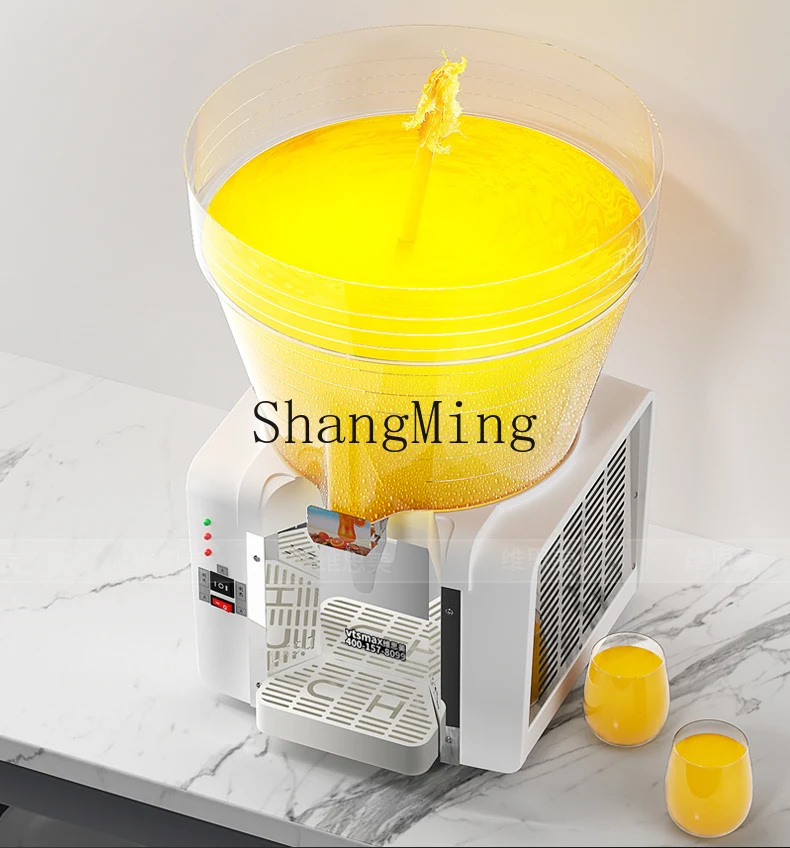 ZYY Spremiagrumi commerciale per miscelazione spray commerciale con macchina per bevande calde e fredde a cilindro rotondo di grande capacità