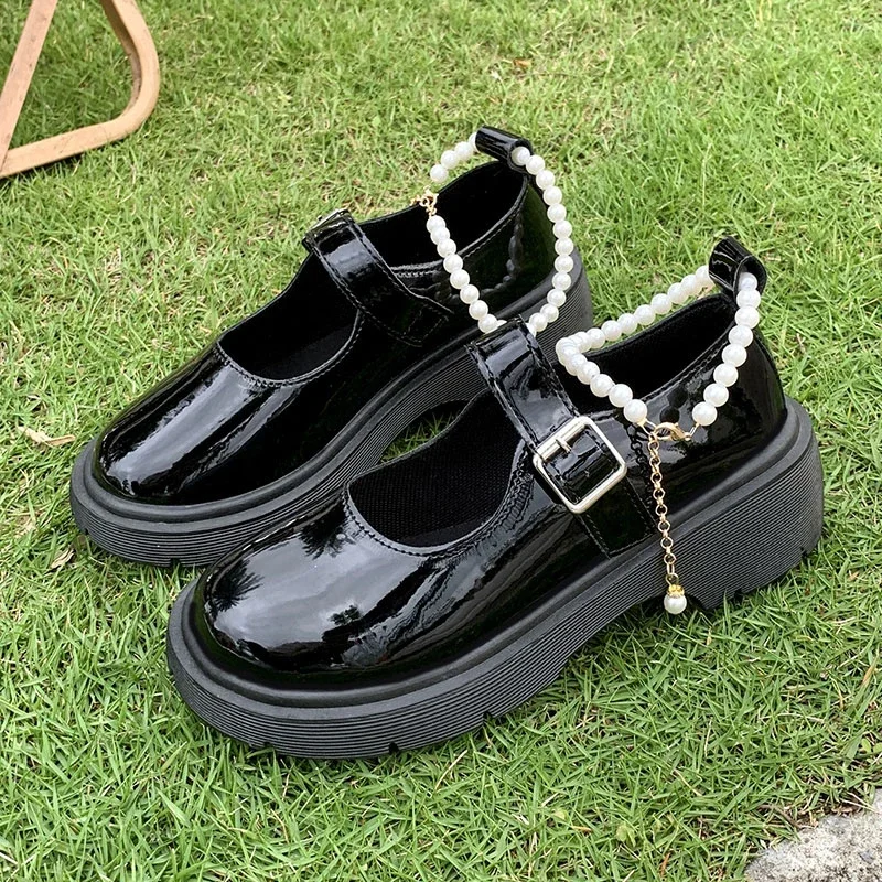 Lolita Schoenen Japanse Mary Jane Schoenen Vrouwen Vintage Meisjes Studenten JK Uniform Platform Schoenen Vrouwelijke Cosplay Hoge Hakken Maat 42