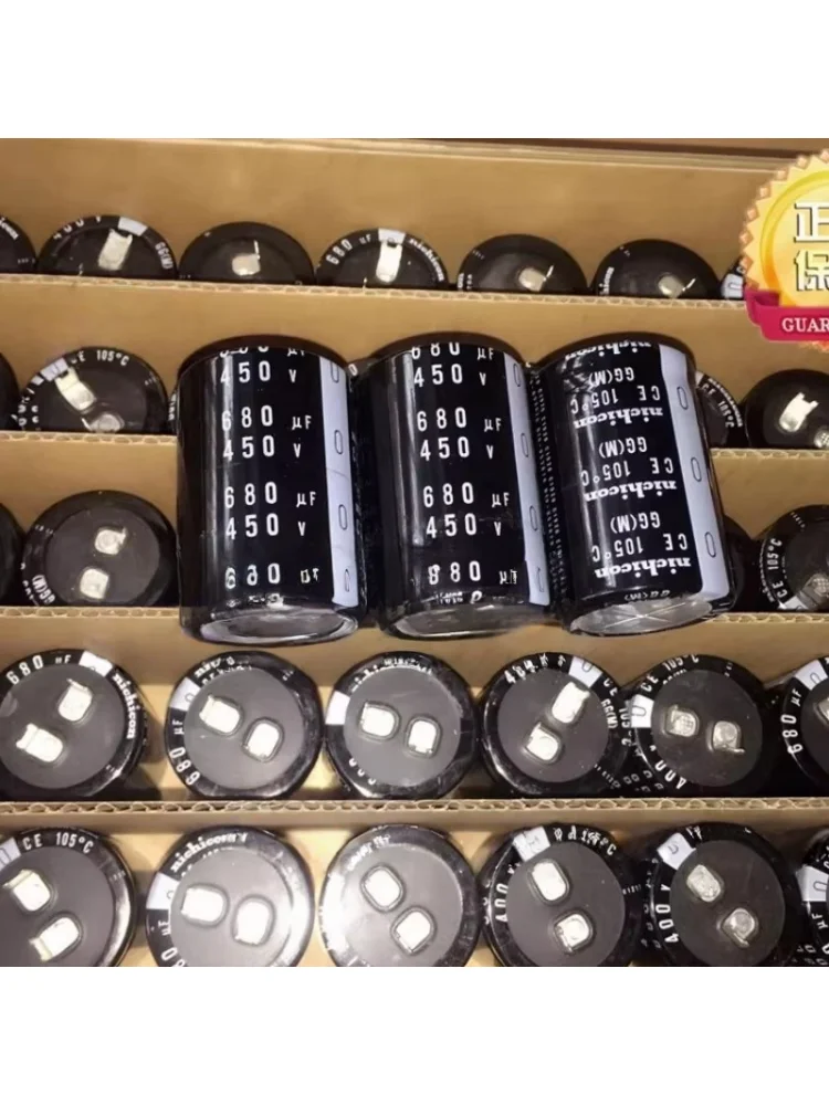 1 sztuk oryginalny kondensator elektrolityczny 680UF 450V 450V 680UF 35X50 GG stóp kwadratowych — zdjęcie 2