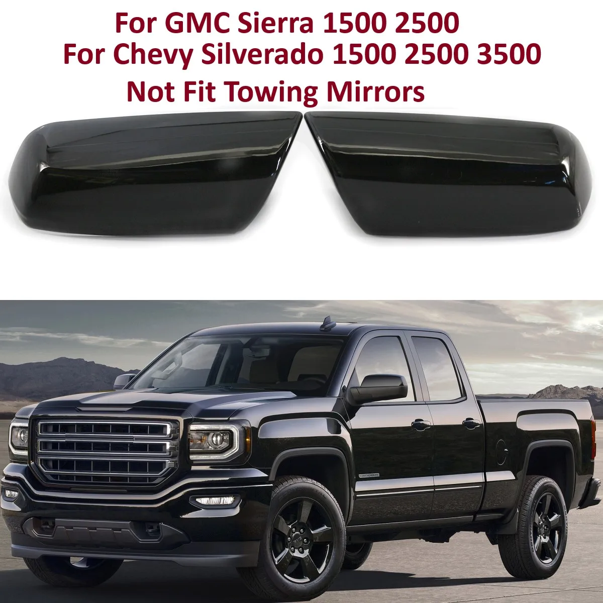 

Задняя крышка для Chevrolet GMC Sierra, Silverado 1500, 2500, 3500, 22919758, 22919757, 1 пара