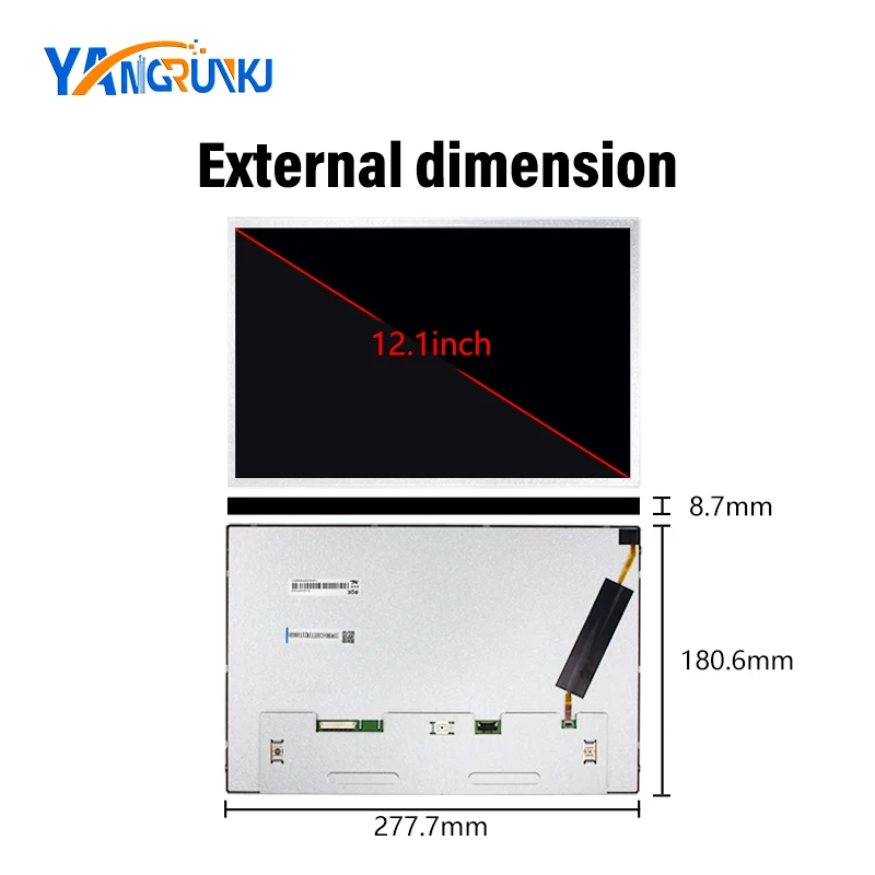 12.1Inch BOE EV121WXM‑N12 1280*800 20Pins LCD with HDMI Driver Board for Industrial Control Monitor Embedded Equipment Screen