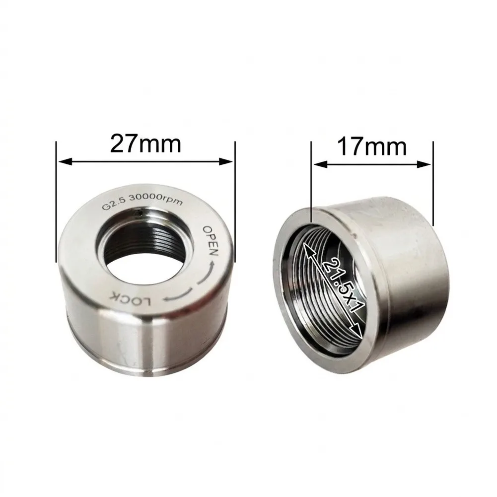 Collet Nut for SK10 and For SK16 For CNC Milling Machines 21.5x1mm and 32x1.5mm Metric Thread Metal Construction