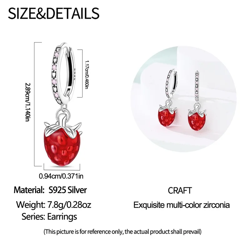 أقراط جديدة من الفضة الإسترليني عيار 925 مع زركونيا لامعة مناسبة للصديقات كهدايا مجوهرات #6