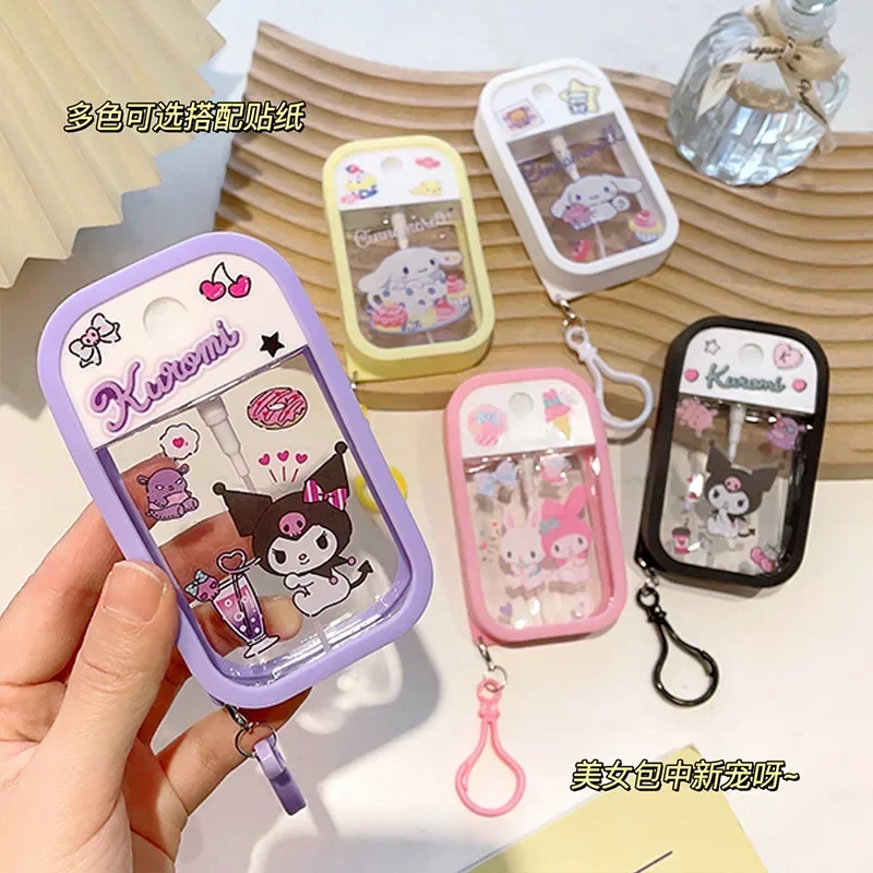 Sanrio Cartoon Spray Bottle Cinnamoroll My Melody Kuromi Anime Portable Makeup Water Bottle Women Travel Bottle Supplies