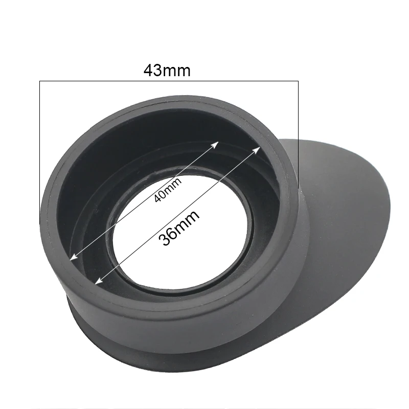 Imagem -03 - Binóculos de Borracha Eye Cups Eye Guards Caps Diâmetro Interno 40 mm Microscópio Ocular Telescópios Eyecups Par
